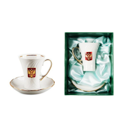 Чайная пара фарфоровая «Официальный приём»  - Интернет магазин подарков в Екатеринбурге
